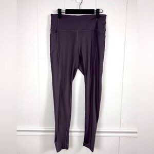 Victoria’s Secret High Rise Studio 7/8 Legging Size 12 Purple Gray Soft Athletic